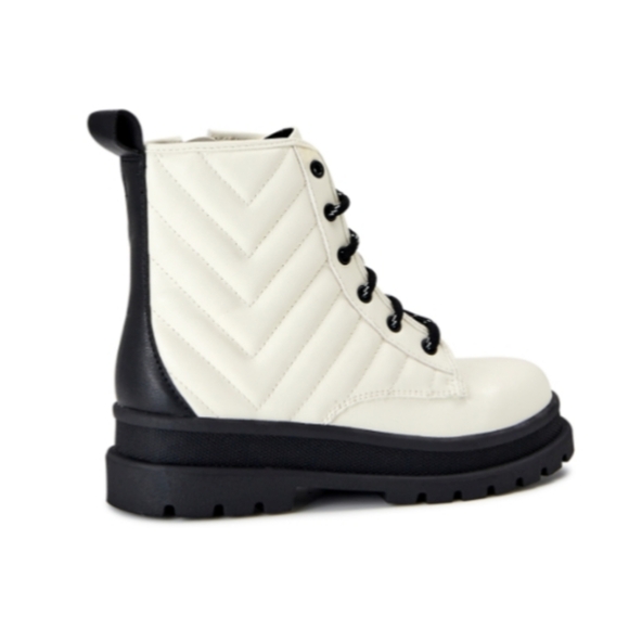 Girls Quilted Combat Boot - Picture 5 of 14